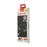کابل تبدیل USB به MicroUSB / USB-C / لایتنینگ هیسکا مدل LX-33 طول 1.2 متر
