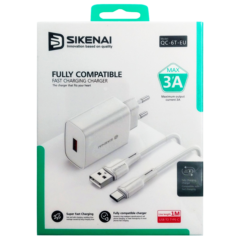 شارژرسیکنای Sikenai QC-6TEU-15W typeC