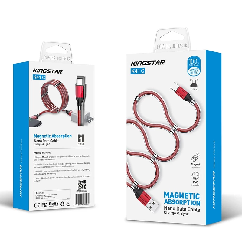 کابل تبدیل USB به USB-C کینگ استار مدل K41C طول 1 متر