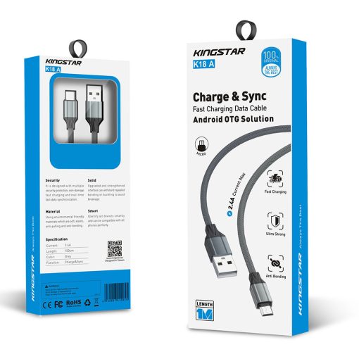 کابل micro-USB کینگ استار مدل K18A