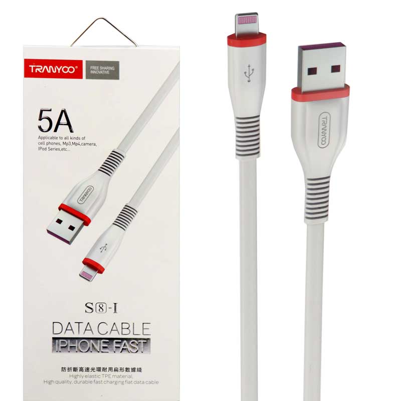 کابل تبدیل USB به Lightning ترانیو مدل S8-i طول ا متر