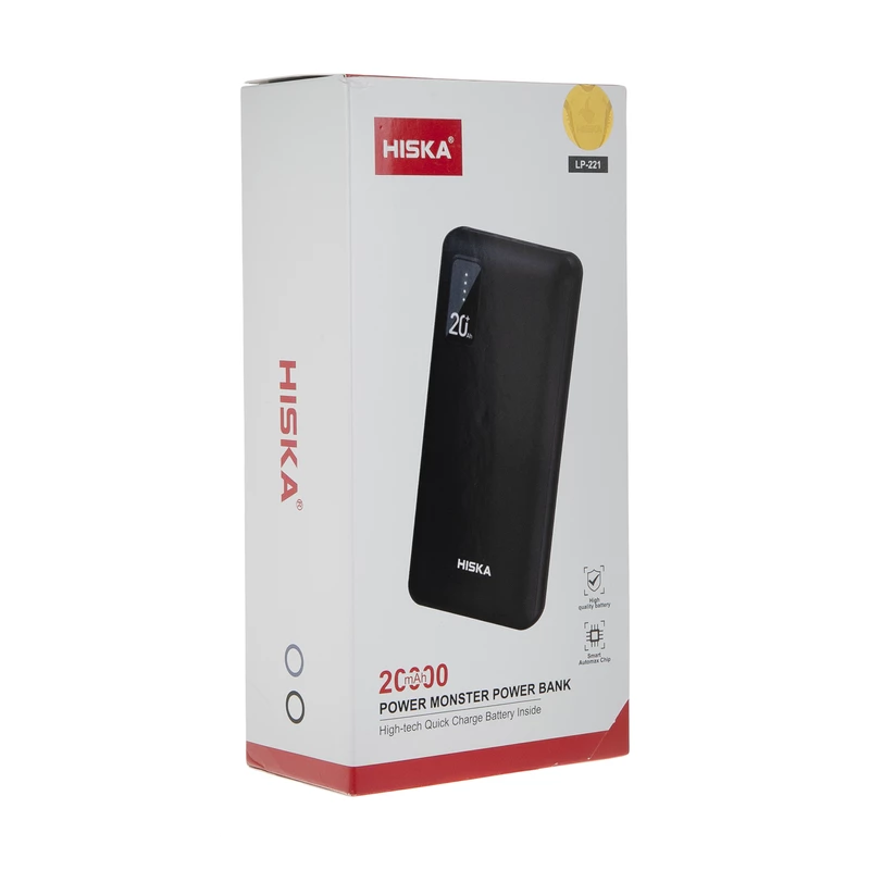 پاوربانک هیسکا مدل LP-221 ظرفیت 20000 میلی آمپر ساعت