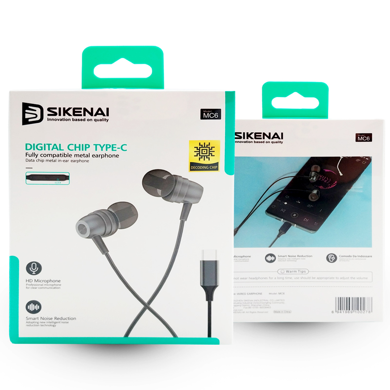 هندزفری سیکنای Sikenai MC6-typeC