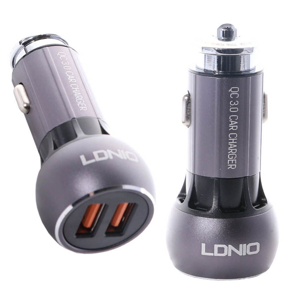 شارژر فندکی الدینیو مدل C503Q همراه با کابل Micro