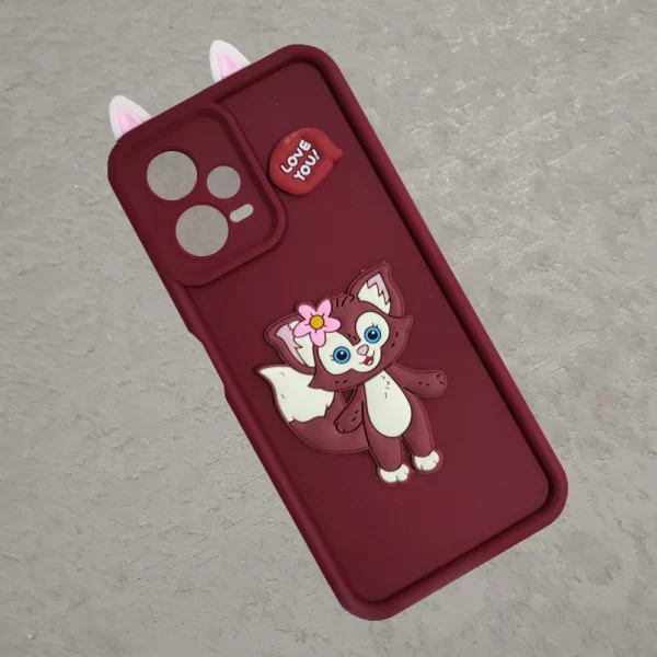 کاور مدل عروسکی برجسته مخصوص گوشی شیائومی Note 12 Pro Plus 5G