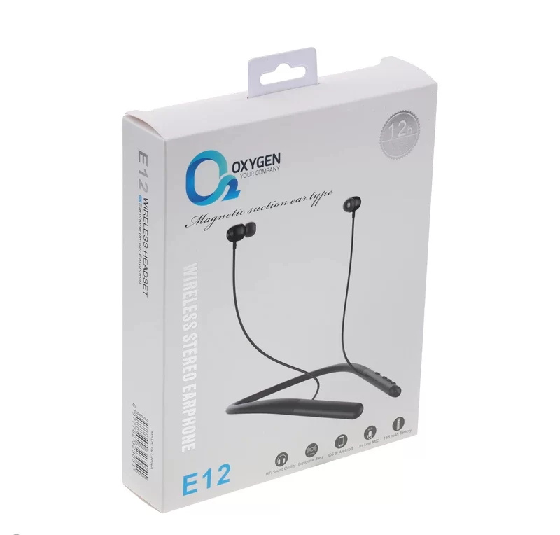 هندزفری گردنی بی سیم مدل اکسیژن مدل E12