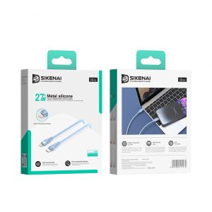 کابل تبدیل USB-C به لایتنینگ سیکنای مدل SQ-05 طول 1متر