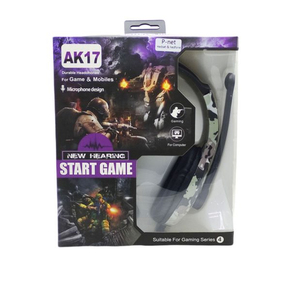 هدست سیمی گیمینگ پی نت P-NET AK17