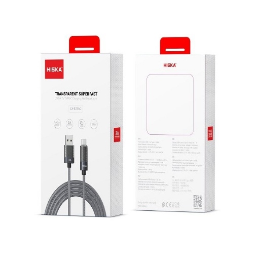 کابل USB به Type-C هیسکا مدل Hiska LX-821AC