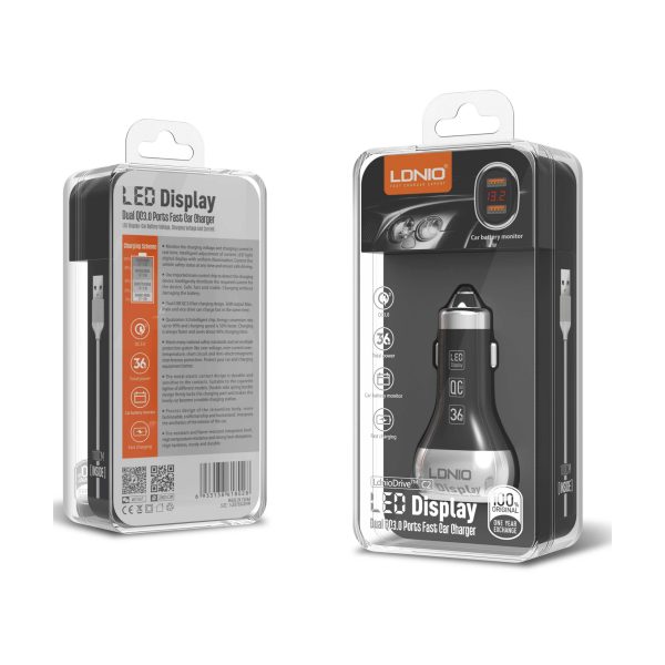 شارژر فندکی الدینیو مدل LDNIO C2