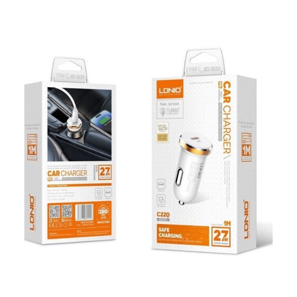 شارژر فندکی الدینیو مدل LDNIO C22Q