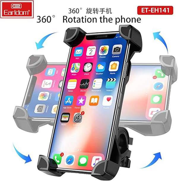 پایه نگهدارنده گوشی ارلدام مدل Earldom EH141 مناسب دوچرخه و موتور سیکلت