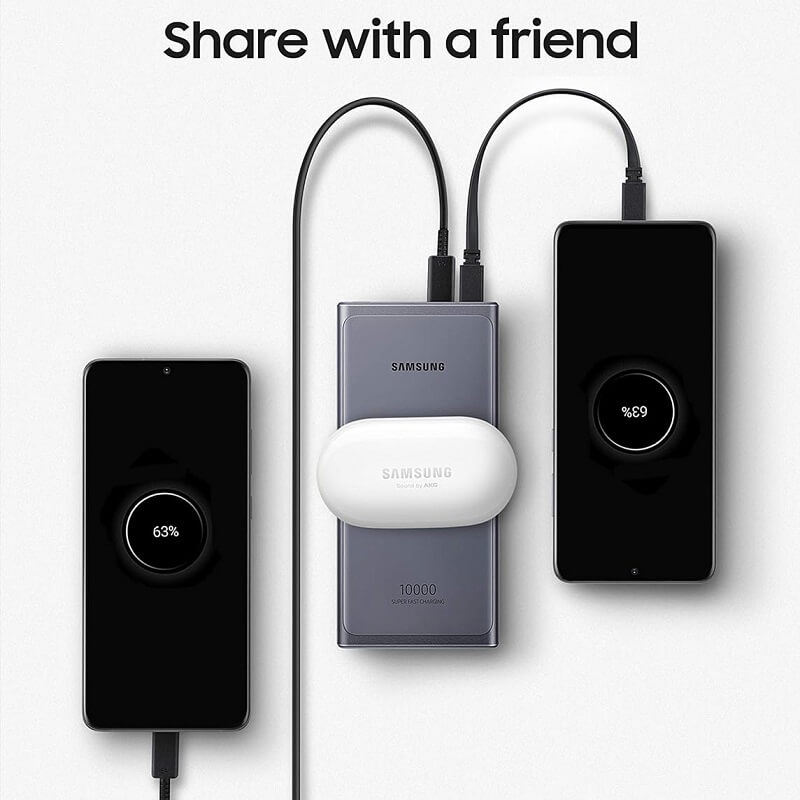 پاوربانک وایرلس سامسونگ مدل U1200 ظرفیت 10000 میلیآمپر ساعت