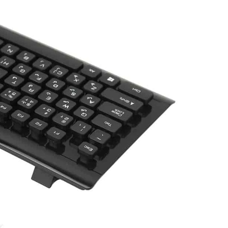 کیبورد تسکو مدل TK 8032 با سوییچ ممبران، Full Size، پایههای قابل تنظیم، حروف حک شده فارسی