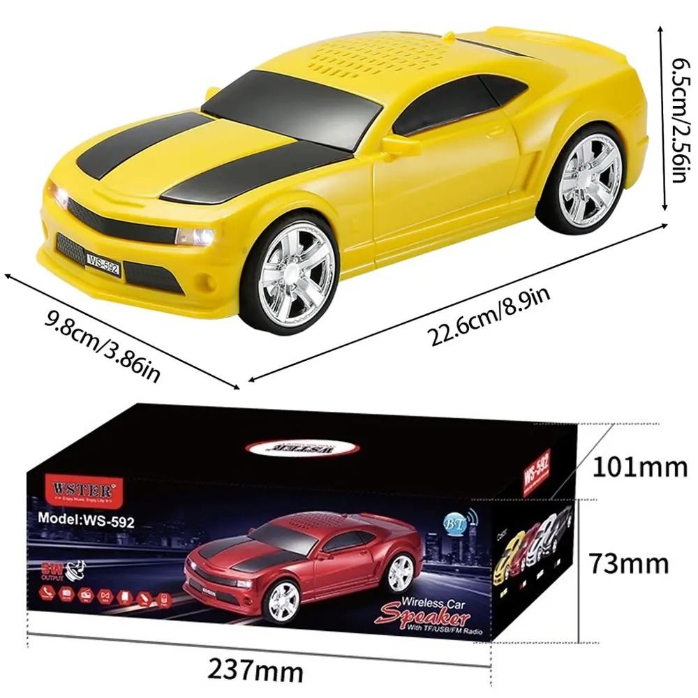 اسپیکر بلوتوثی قابل حمل وستر مدل WS-592 طرح ماشین